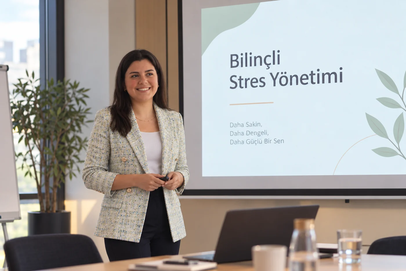 Nehir Öztürk Yalçın “Bilinçli Stres Yönetimi” oturumunda